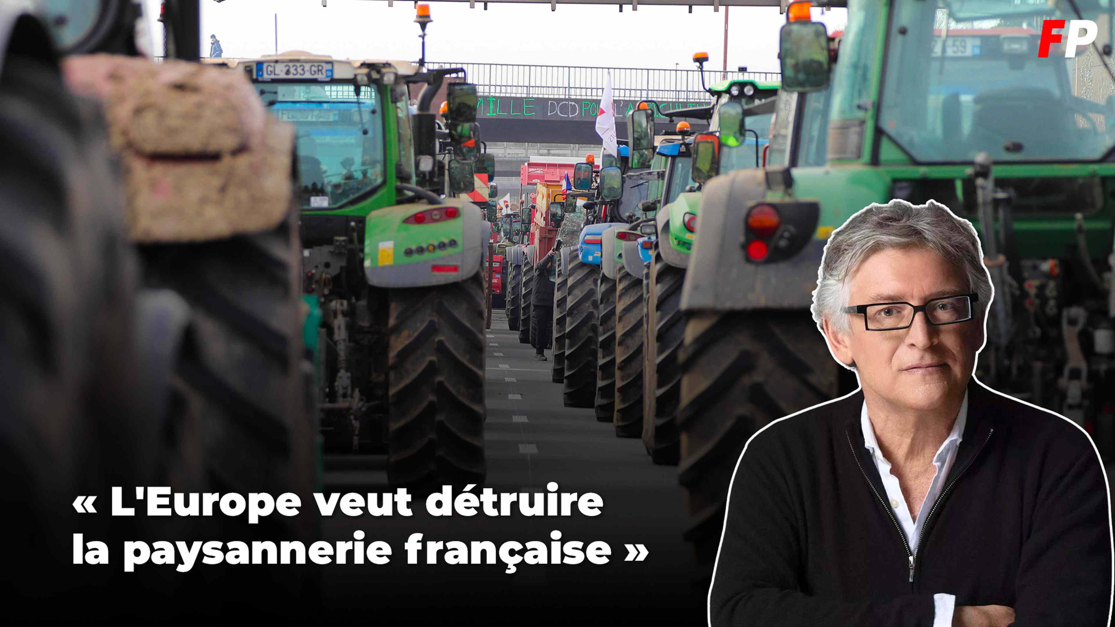 « L'Europe veut détruire la paysannerie française » : le soutien de Michel Onfray aux agriculteurs mobilisés
