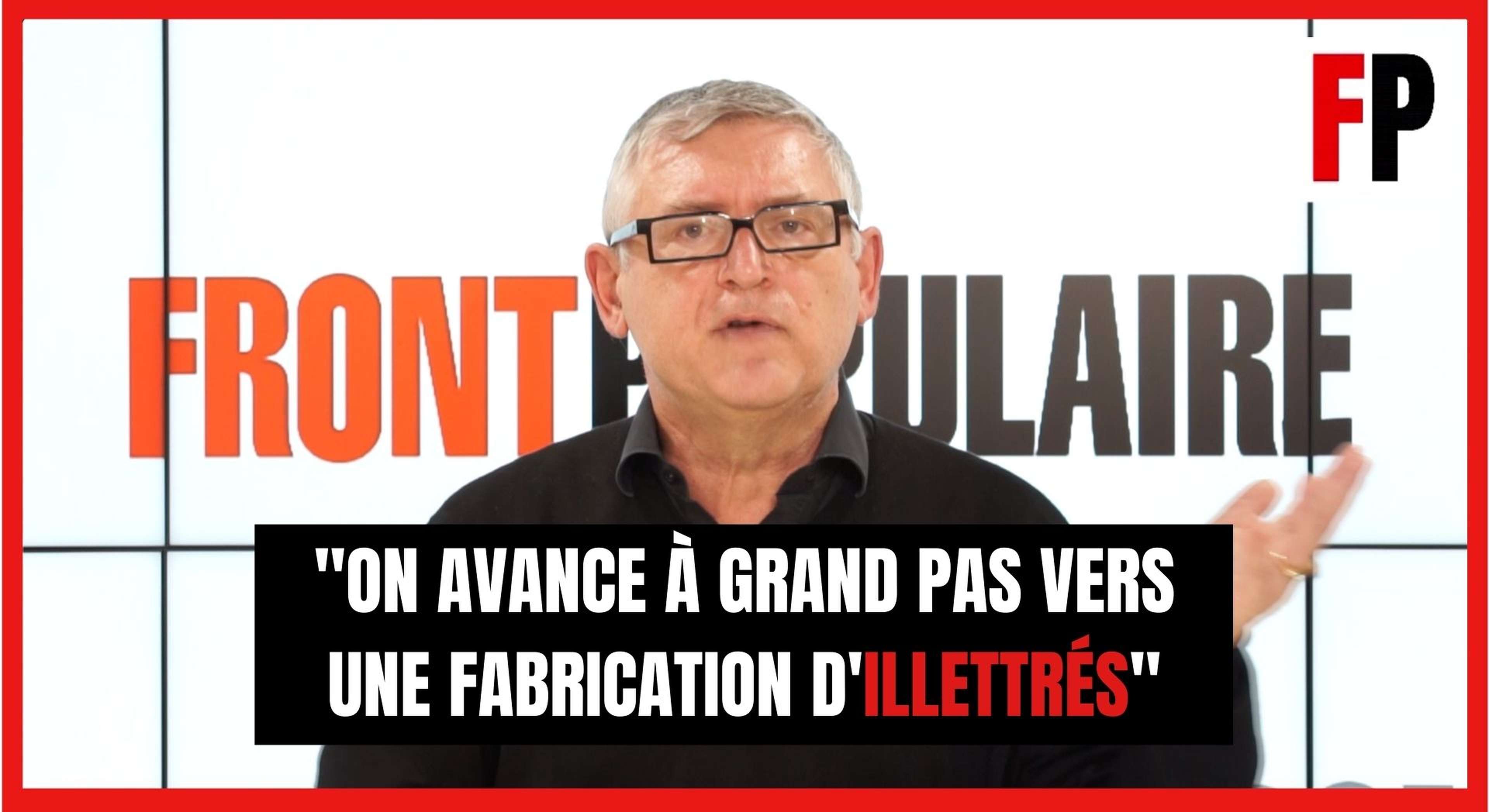 Michel Onfray : "On avance à grand pas vers une fabrication d'illettrés"
